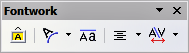 Fontwork toolbar