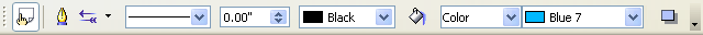 Line and Filling Toolbar