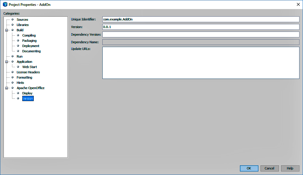 Openoffice project settings version.png