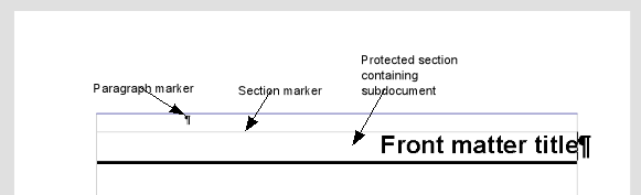 Page break before subdocument