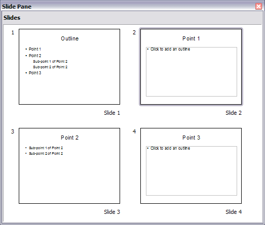 Slide 1 is expanded in slides 2, 3 and 4