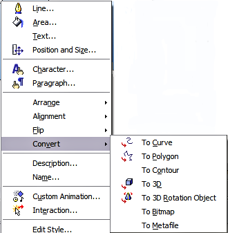 Options de conversion