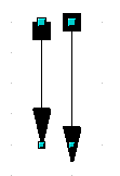 Default arrowheads (left) vs Centered arrowheads (right)