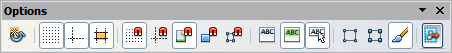 Figure 13: Options toolbar