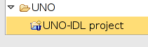 New UNO-IDL project item