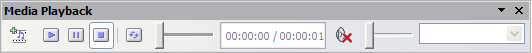 Media playback toolbar