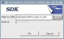 New SDK path window